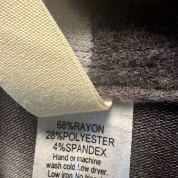 Crepas Gray & White Tie-Dye Open Front long Cardigan, long sleeves, pockets - Picture 6 of 10